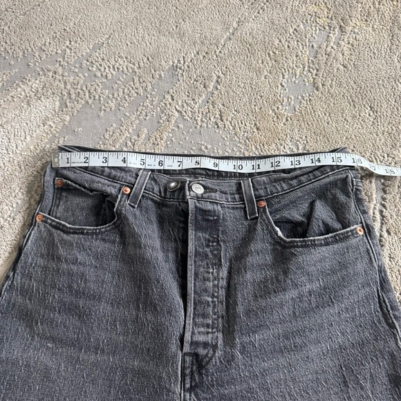 Levi’s jeans premium ribcage straight ankle high rise black button fly 31 - Picture 6 of 15